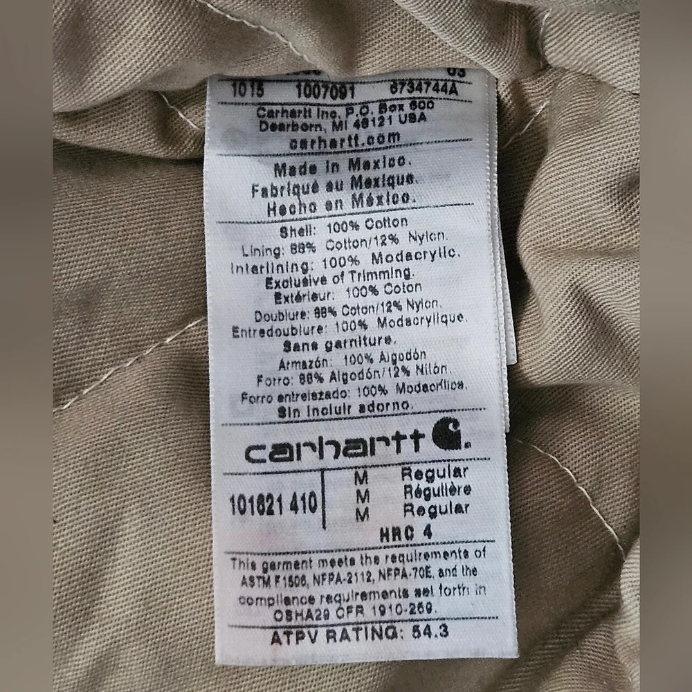Carhartt Navy Blue Hooded Work Jacket - Picture 5 of 7